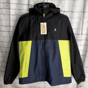 Element Men's Koto Jacket New Sz. L Navy Lime